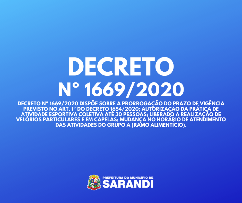 Decreto Nº 1669/2020